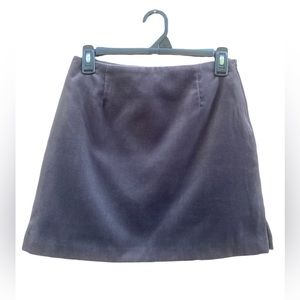 Dark Gray Velvet Skirt